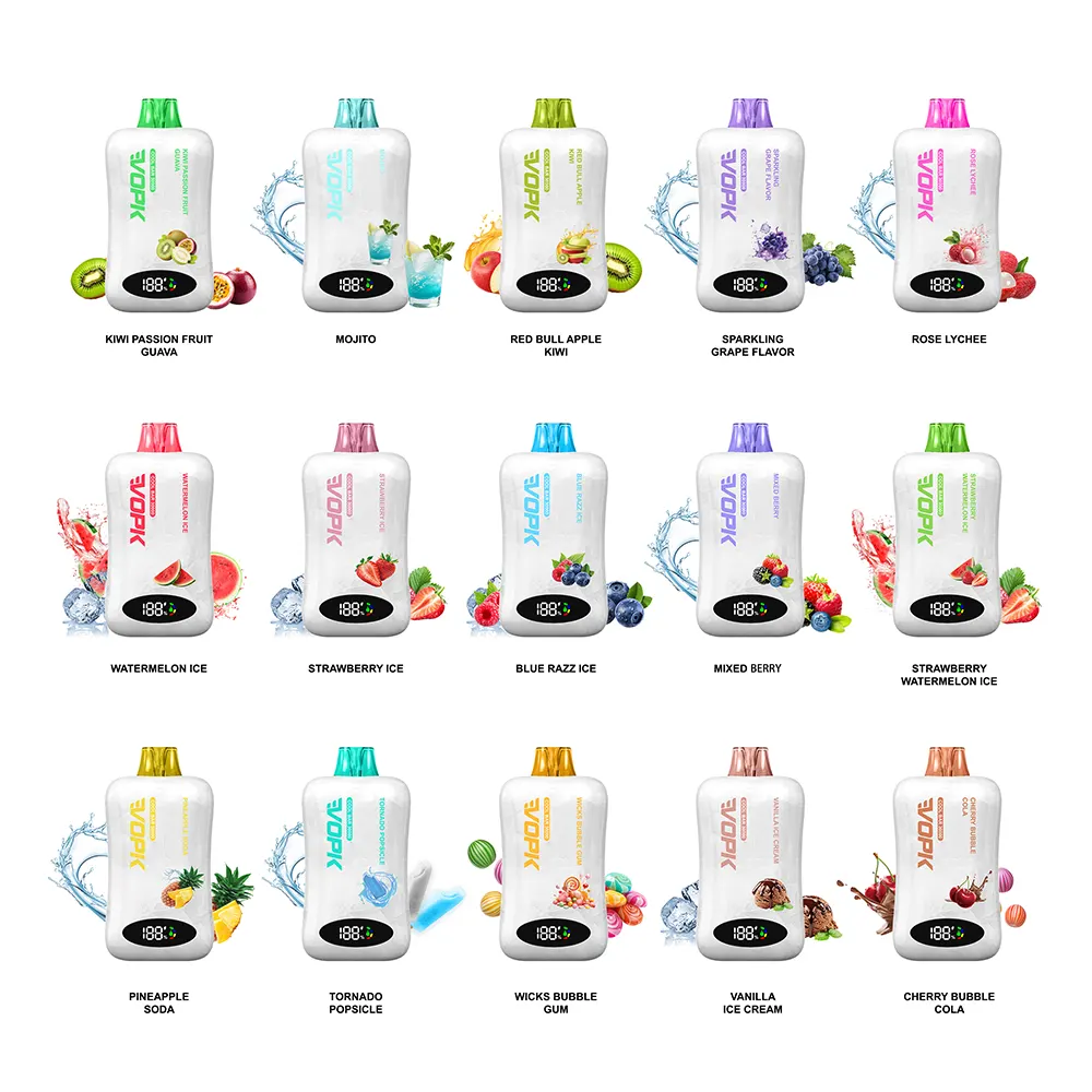 EVOPK Cool Bar 30000 Disposable Vape | 30K Puffs | Dual Mesh Coil & Smart Display high quality