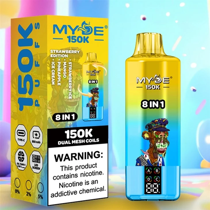 MYDE 8 in 1 150K Disposable Vape 150000 Puffs best