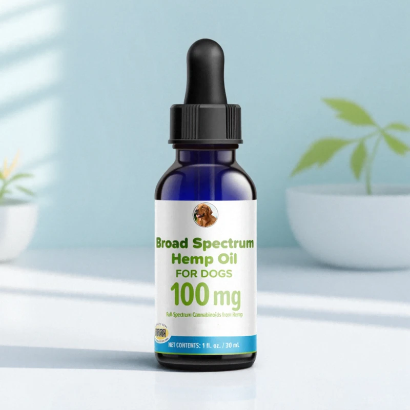 100 mg Broad-Spectrum Hemp Oil Dropper for Dogs (2)