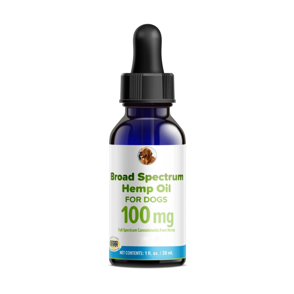 100 Mg Broad-Spectrum Hemp Oil Dropper For Dogs