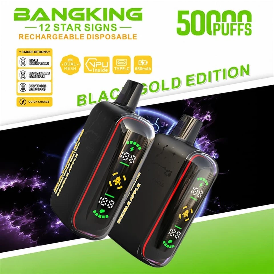 Bang King 12 Star Signs 50K 50000 Puffs Disposable Vape With LED Display And Dual Mesh best