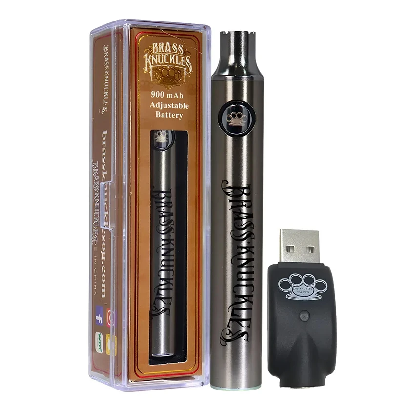 Vaporizador Brass Knuckles 900mah Para Cartridge Rosca 510 9 Vaporizador Brass Knuckles 900mah Para Cartridge Rosca 510 9